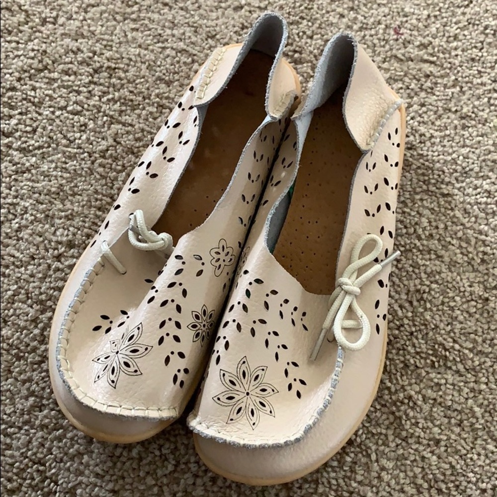 Beige Loafers